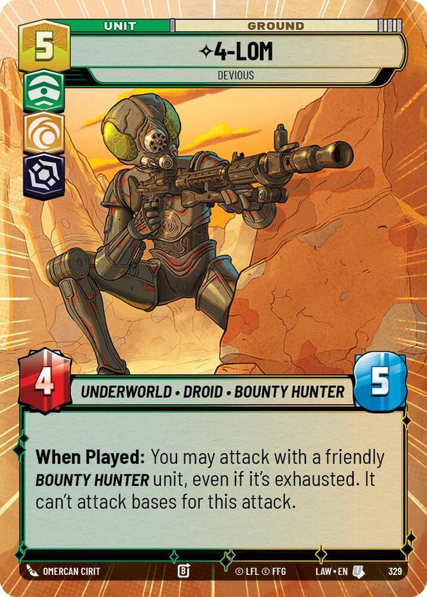 4-LOM - Devious (Hyperspace) - Star Wars Unlimited