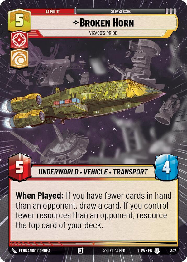 Broken Horn - Vizago's Pride (Hyperspace) - Star Wars Unlimited