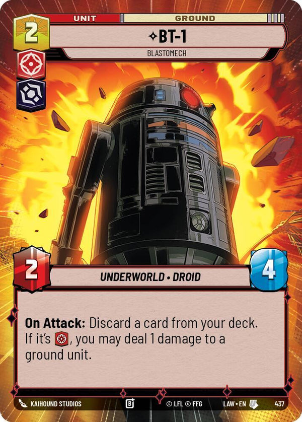 BT-1 - Blastomech (Hyperspace) - Star Wars Unlimited