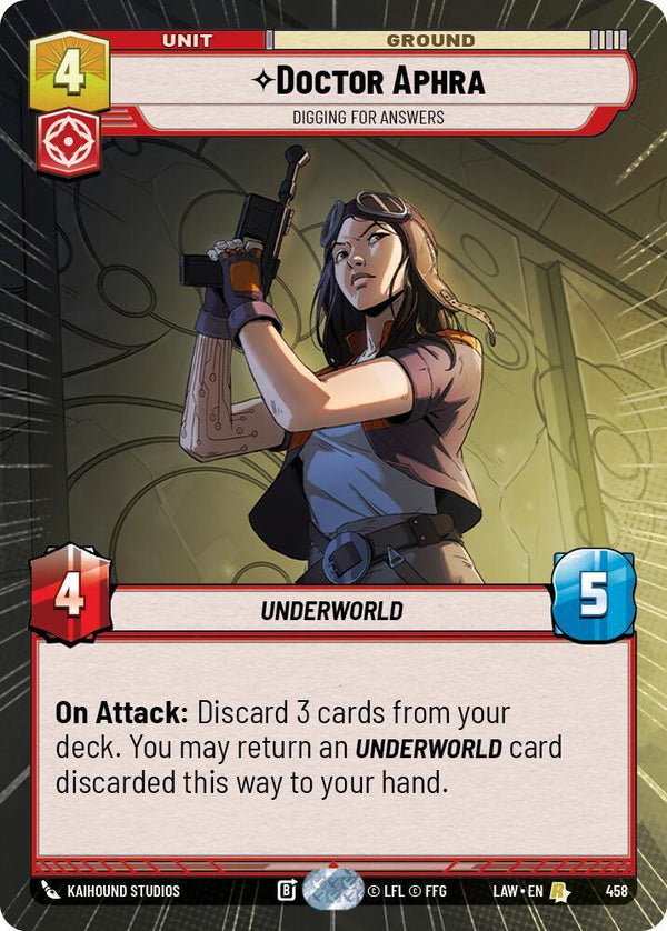 Doctor Aphra - Digging for Answers (Hyperspace) - Star Wars Unlimited