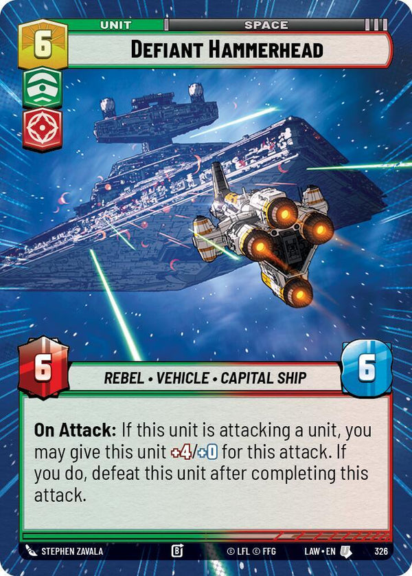Defiant Hammerhead (Hyperspace) - Star Wars Unlimited