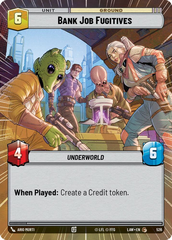 Bank Job Fugitives (Hyperspace) - Star Wars Unlimited