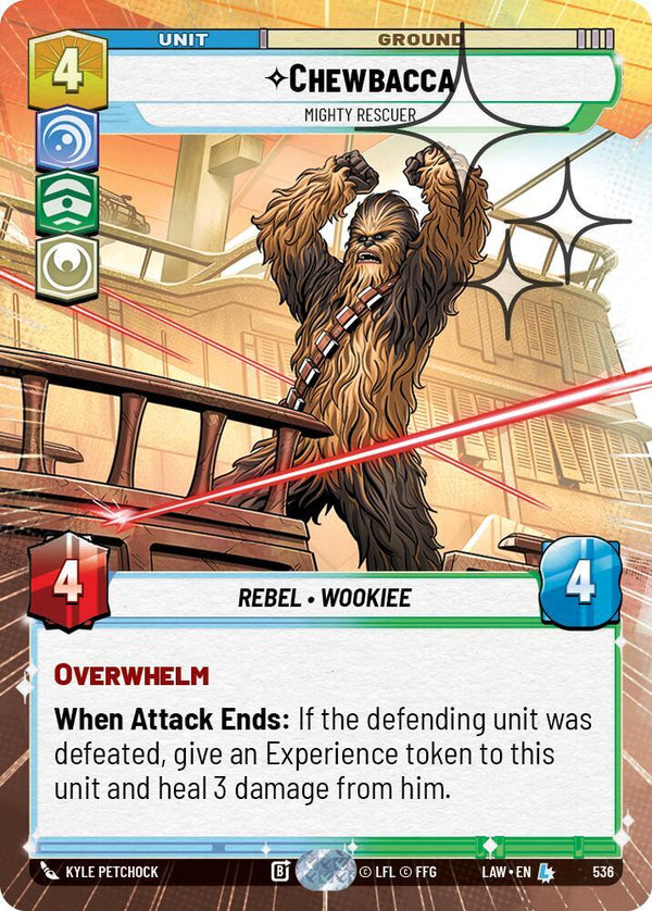Chewbacca - Mighty Rescuer (Hyperspace Foil) - Star Wars Unlimited