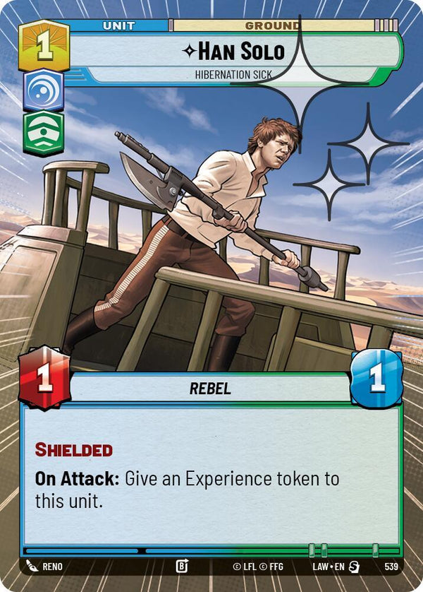 Han Solo - Hibernation Sick (Hyperspace Foil) - Star Wars Unlimited