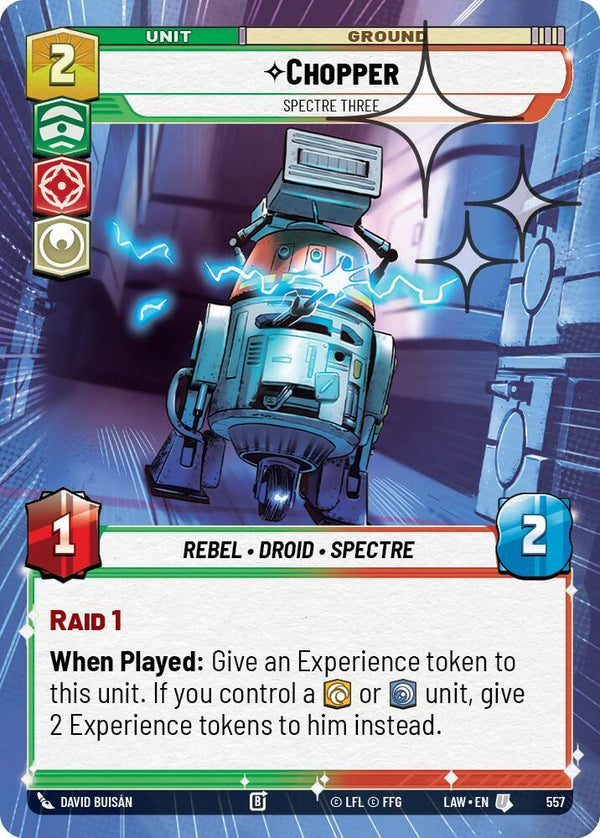 Chopper - Spectre Three (Hyperspace Foil) - Star Wars Unlimited