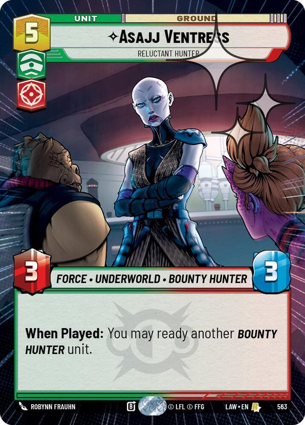 Asajj Ventress - Reluctant Hunter (Hyperspace Foil) - Star Wars Unlimited