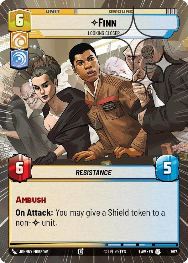 Finn - Looking Closer (Hyperspace Foil) - Star Wars Unlimited