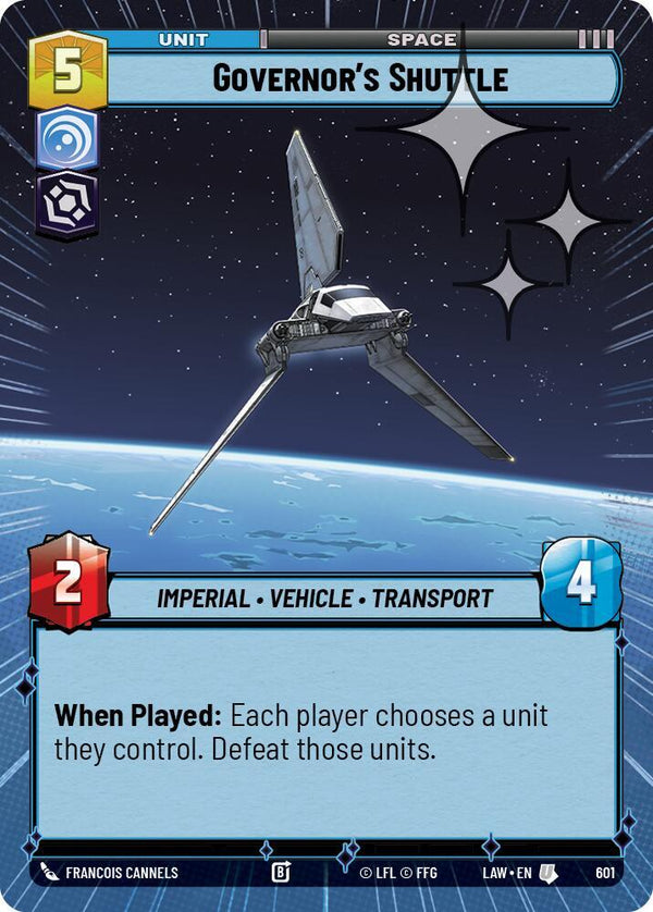 Governor's Shuttle (Hyperspace Foil) - Star Wars Unlimited