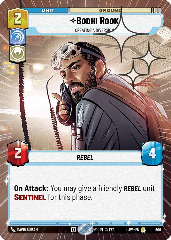 Bodhi Rook - Creating a Diversion (Hyperspace Foil) - Star Wars Unlimited