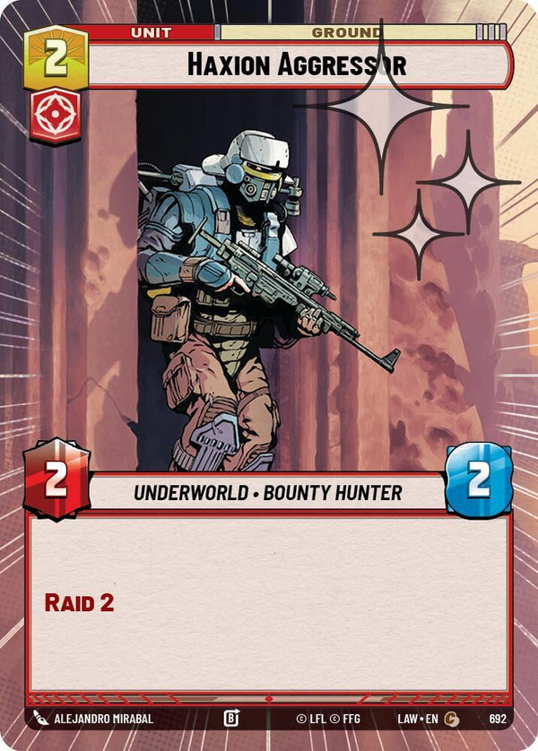 Haxion Aggressor (Hyperspace Foil) - Star Wars Unlimited
