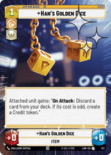 Han's Golden Dice (Hyperspace Foil) - Star Wars Unlimited