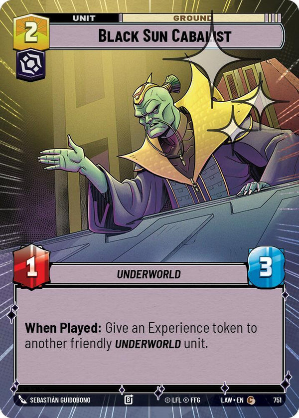 Black Sun Cabalist (Hyperspace Foil) - Star Wars Unlimited