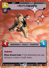 Fett's Firespray - In Pursuit (Hyperspace Foil) - Star Wars Unlimited