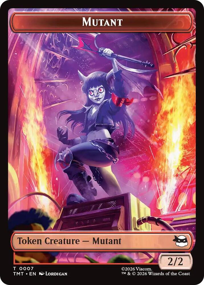 Mutant // Ninja Turtle Spirit Double-Sided Token