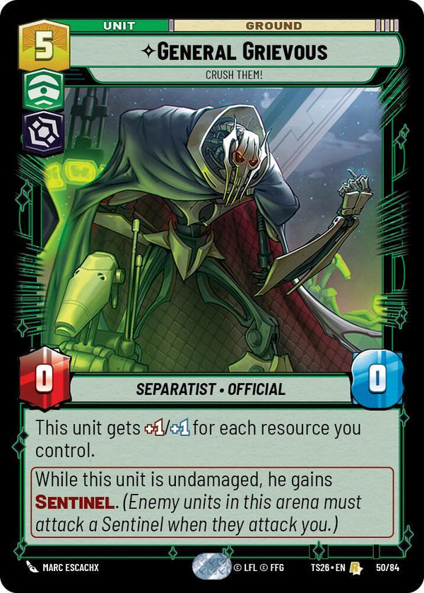 General Grievous - Crush Them! - Star Wars Unlimited