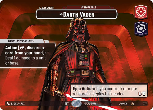 Darth Vader - Unstoppable (Showcase) - Star Wars Unlimited