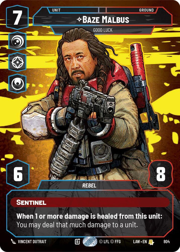 Baze Malbus - Good Luck (Prestige) - Star Wars Unlimited