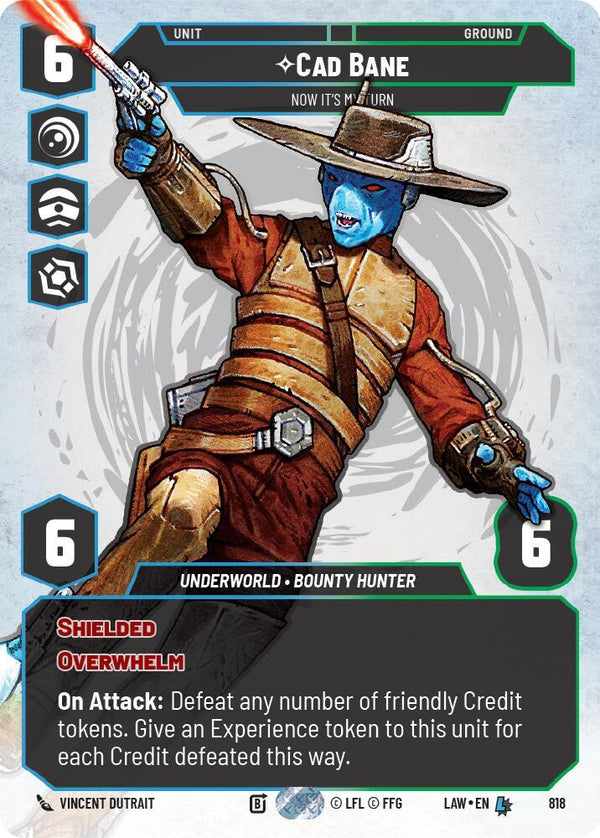 Cade Bane - Now It's My Turn (Prestige) - Star Wars Unlimited