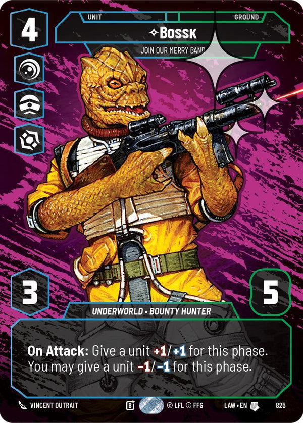 Bossk - Join Our Merry Band (Prestige Foil) - Star Wars Unlimited