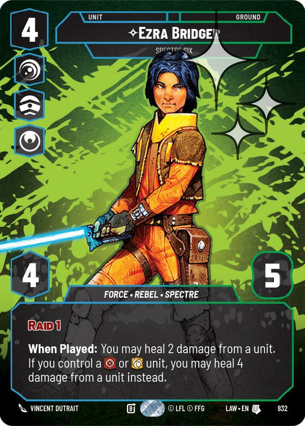 Ezra Bridger - Spectre Six (Prestige Foil) - Star Wars Unlimited