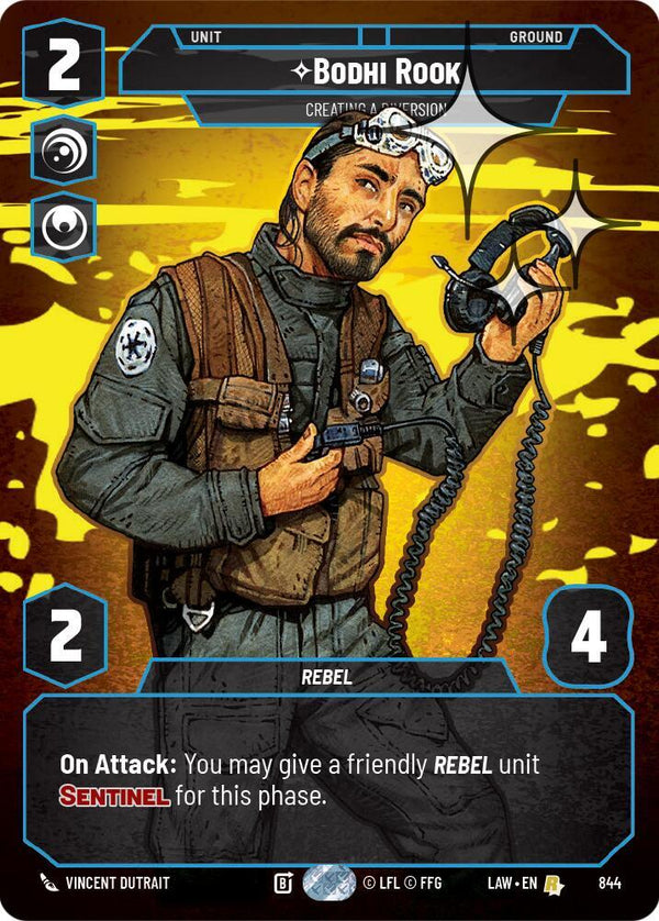 Bodhi Rook - Creating a Diversion (Prestige Foil) - Star Wars Unlimited