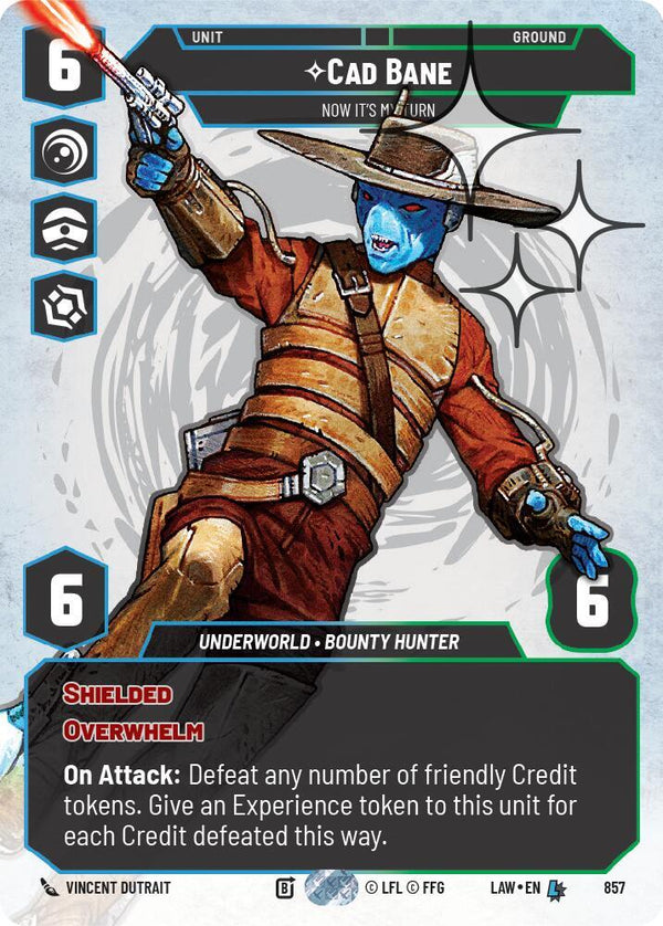 Cade Bane - Now It's My Turn (Prestige Foil) - Star Wars Unlimited