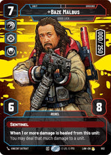 Baze Malbus - Good Luck (Serialized) - Star Wars Unlimited