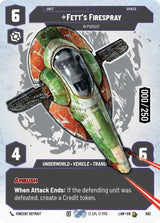 Fett's Firespray - In Pursuit (Serialized) - Star Wars Unlimited