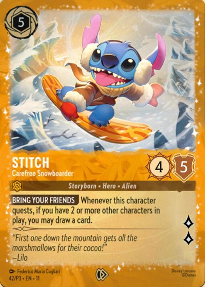 Stitch - Carefree Snowboarder