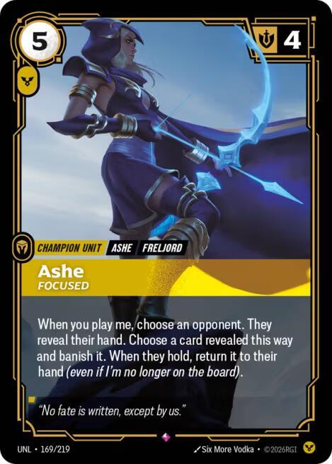 Ashe - Focused - Riftbound: League of Legends TCG