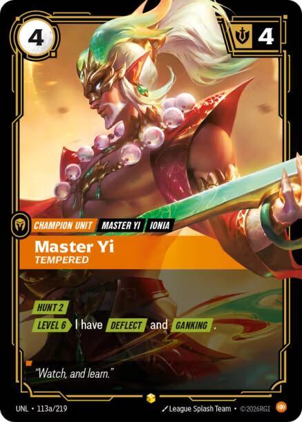 Master Yi - Tempered (Alternate Art)