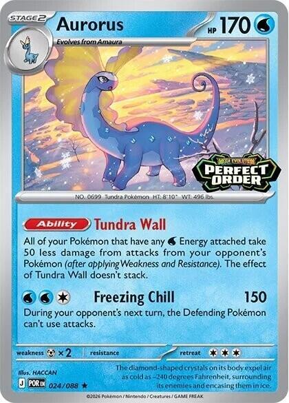 Aurorus (Perfect Order Stamped) - Pokémon