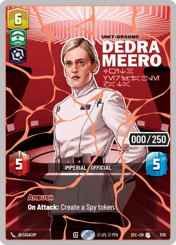 Dedra Meero - With Verifiable Data (Serialized) (Rose Gold) - Star Wars Unlimited