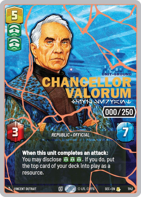 Chancellor Valorum - Civil Servant (Serialized) (Rose Gold) - Star Wars Unlimited