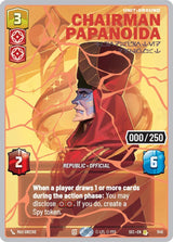 Chairman Papanoida - Undaunted Diplomat (Serialized) (Rose Gold) - Star Wars Unlimited
