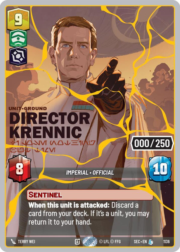 Director Krennic - I Lose Nothing But Time (Serialized) (Gold) - Star Wars Unlimited