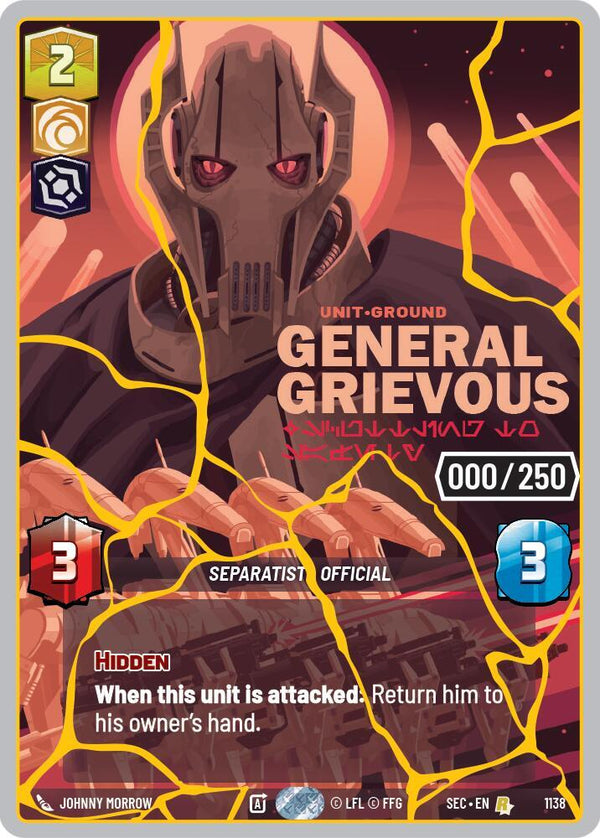 General Grievous - Scuttling to Safety (Serialized) (Gold) - Star Wars Unlimited