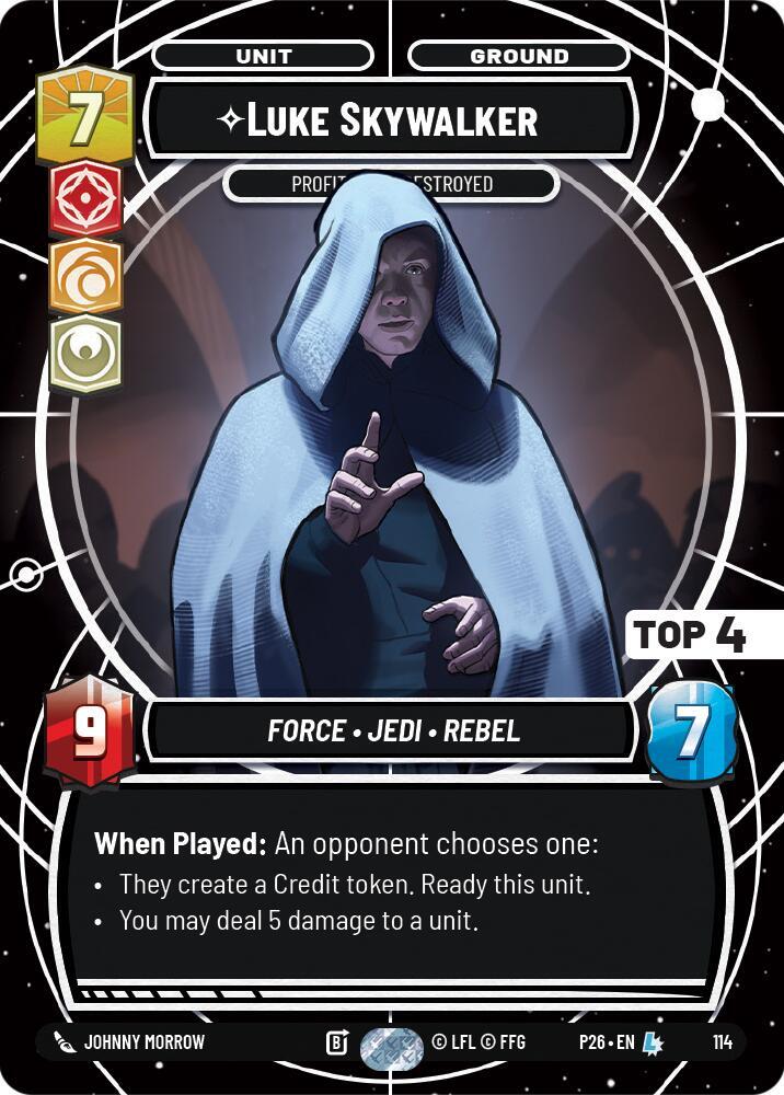 Luke Skywalker - Profit or Be Destroyed (Top 4)