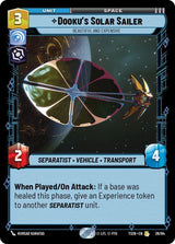 Dooku's Solar Sailer - Beautiful and Expensive - Star Wars Unlimited