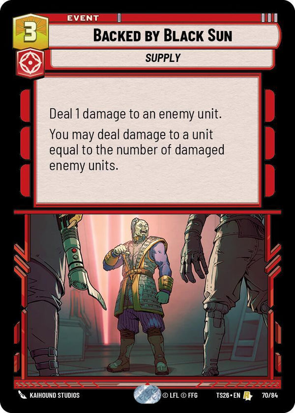 Backed by Black Sun - Star Wars Unlimited