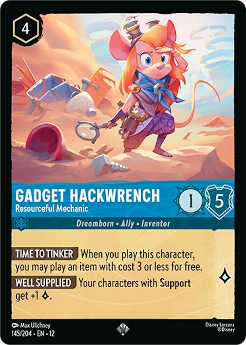 Gadget Hackwrench - Resourceful Mechanic - Disney Lorcana