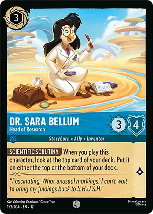 Dr. Sara Bellum - Head of Research