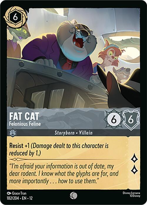 Fat Cat - Felonious Feline - Disney Lorcana