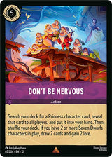 Don't Be Nervous - Disney Lorcana