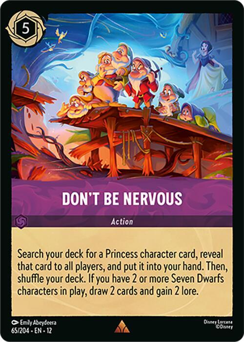 Don't Be Nervous - Disney Lorcana