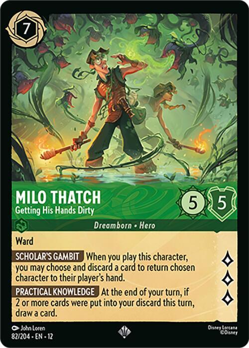 Milo Thatch - Getting His Hands Dirty - Disney Lorcana