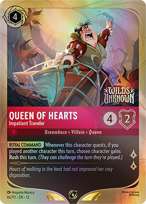 Queen of Hearts - Impatient Traveler - Disney Lorcana