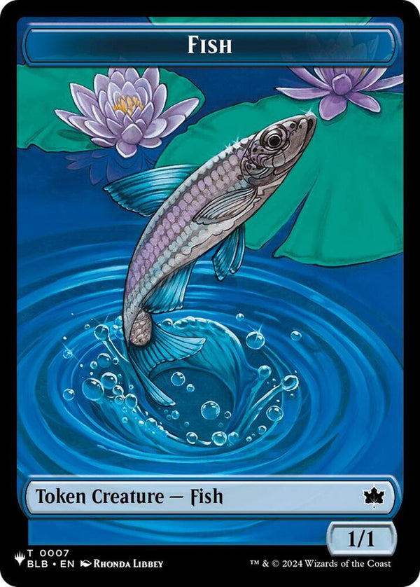 Fish (BLB) // Kobolds of Kher Keep (MKC) Double-sided Token - Magic: The Gathering