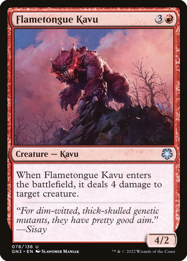 Flametongue Kavu - Magic: The Gathering