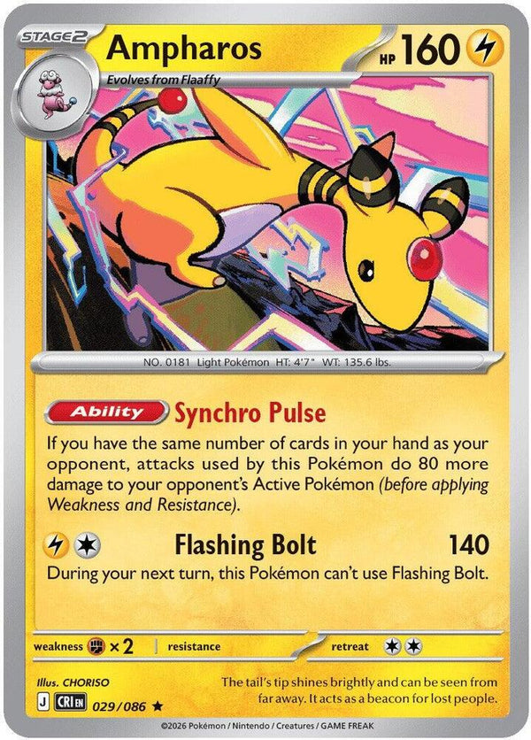 Ampharos - 029/086 (Non-Holo) - Pokémon